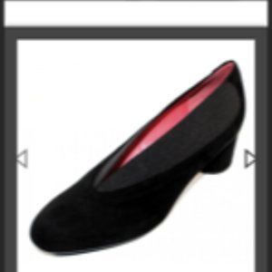Pas De Rouge Womans Black Suede Lucia Shoes - 11